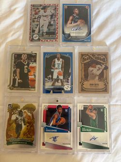 Mixed Sports Trading Card Lot of 8