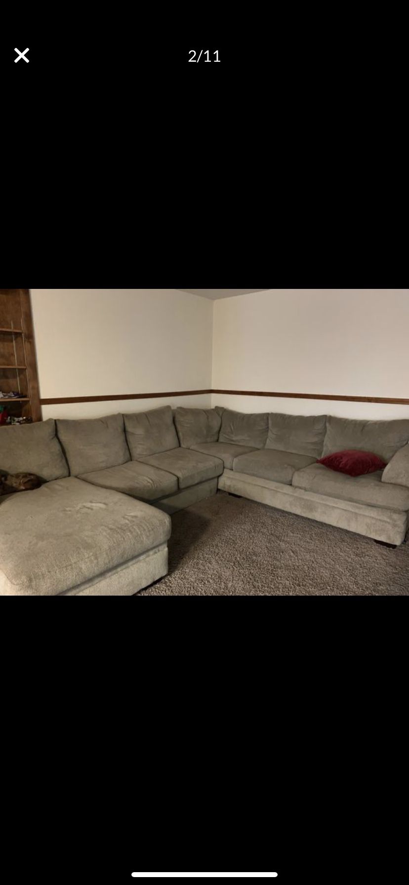 Big sectional couches decent/fair condition