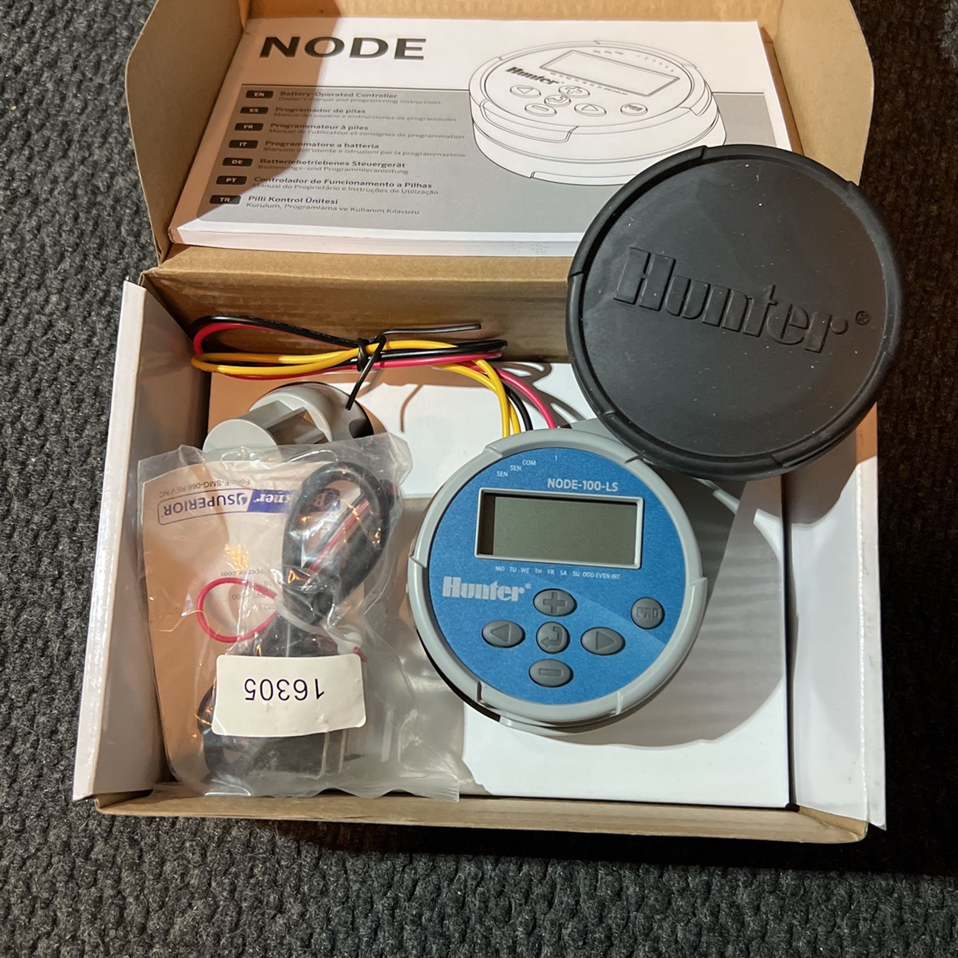 Node irrigation battery timer With Dc Solenoid