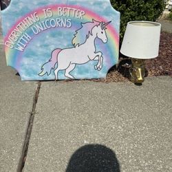 Unicorn Wall decoration and lamp