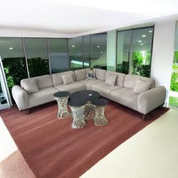 Eva Modern Futon Sectional Sleeper Sofa 