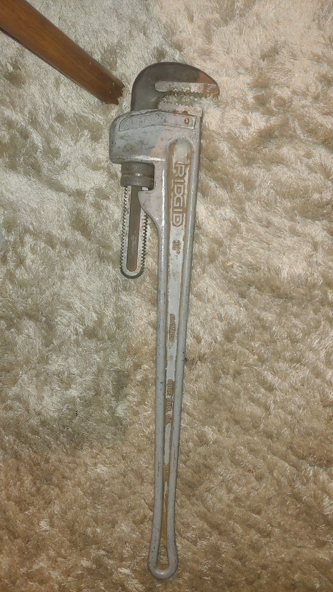 Rigid 36" aluminum pipe wrench