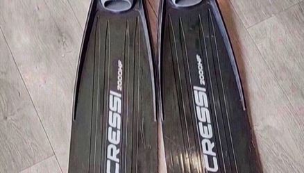 Cressi Gara 2000 HF Full Foot Fins, EU 46/47 US Man 10-11, Women 12-13.5