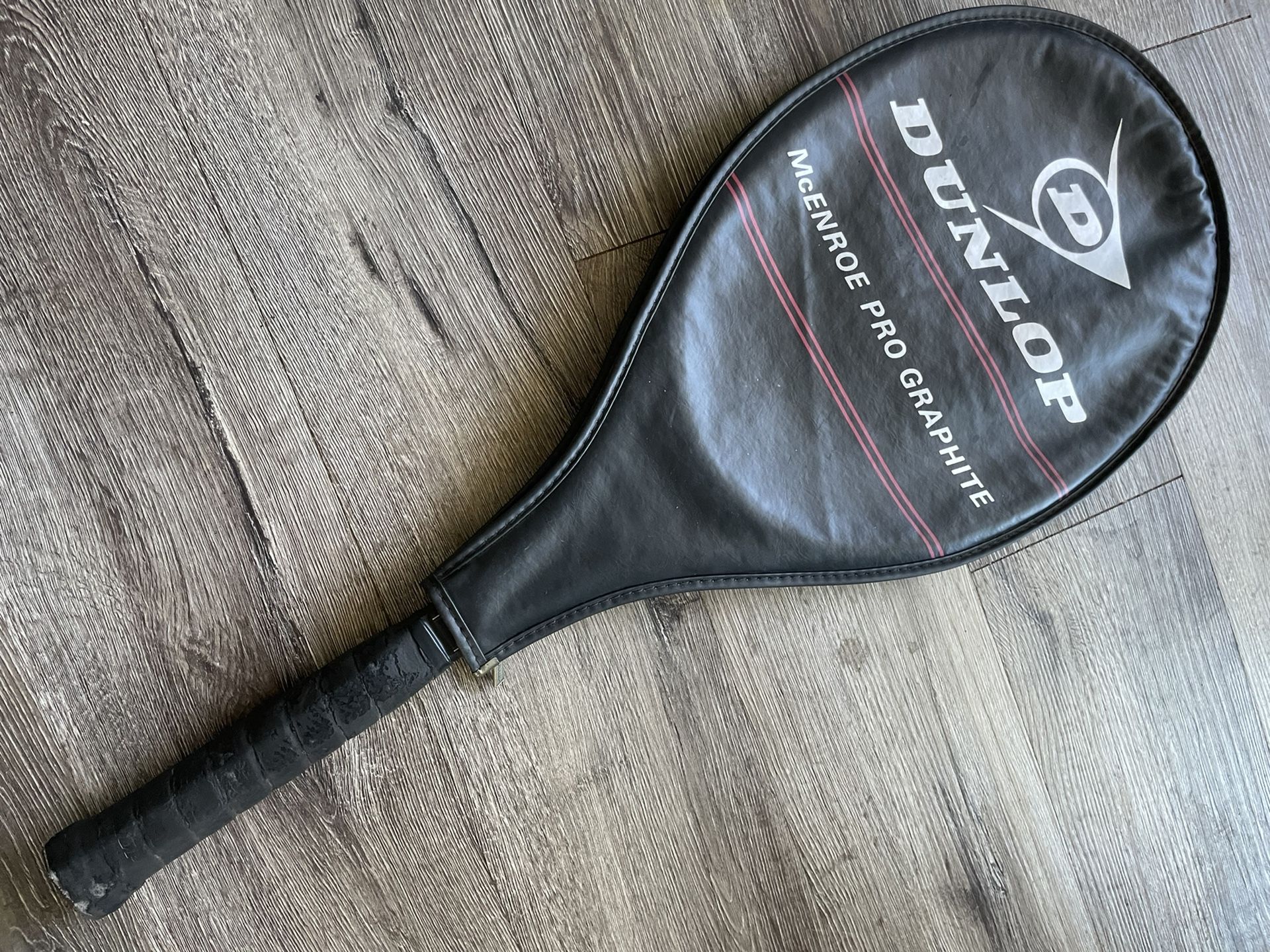 Dunlop McEnroe Pro Graphite Tennis Racket 4 3/8 - W/ Original Case!