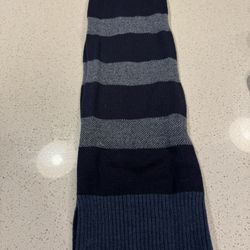 Banana Republic Scarf One Size Striped Knit Skirt - Blue and Gray  wool/acrylic 