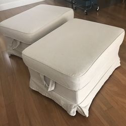 Ikea Uppland (formerly Ektorp) Ottoman with Storage in Beige