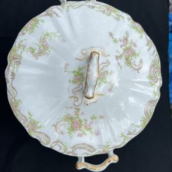 Syracuse China Flowered Covered Bowl Vintage