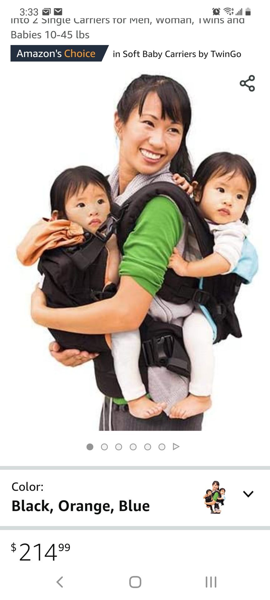 Twin Baby Carriers By Twingo