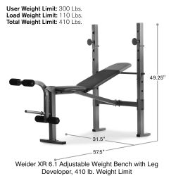 PRICE DROP. SALE! $1 Weightlifting Adjustable Bench With Leg Developer