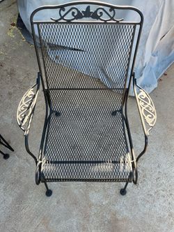 Black Bench w/ 2 matching chairs