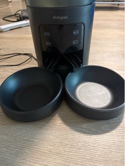 Moly pet Timed dual pet feeder.