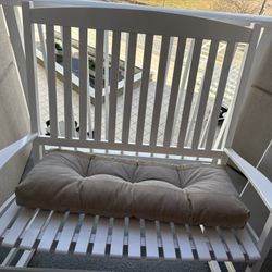 White Two Seat Rocker High Weight Capacity