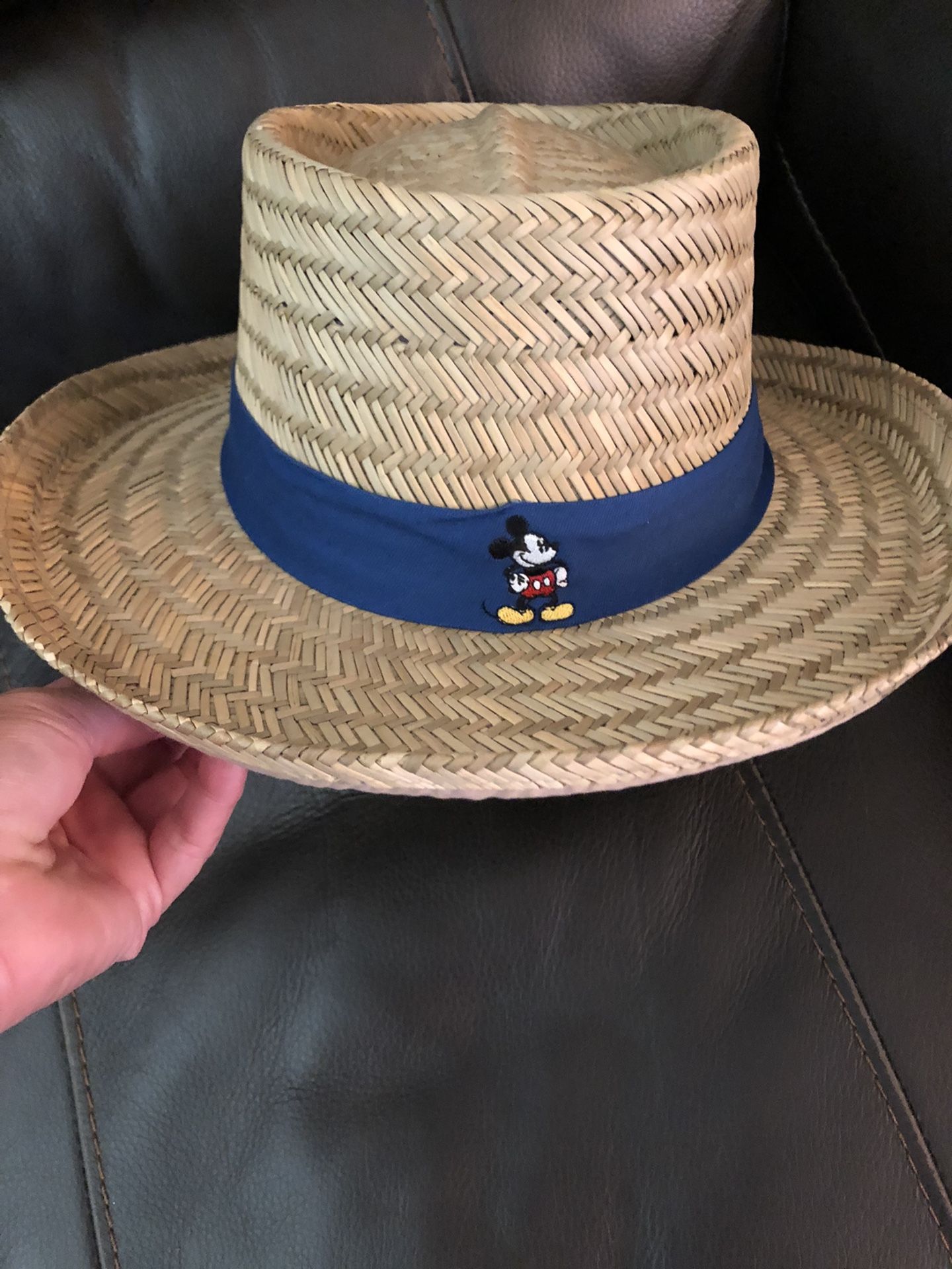 Disney Park Mickey Mouse Straw Hat Brand New