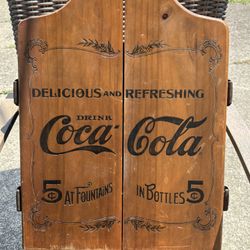 Coca-Cola Wooden Cabinet