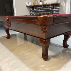 American Billiard Co 8’ Pool Table (Free Delivery & Pro setup) New Felt Any Color + All Accessories 