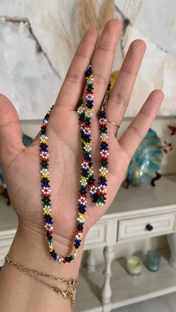 Multi Colored Beaded Necklace