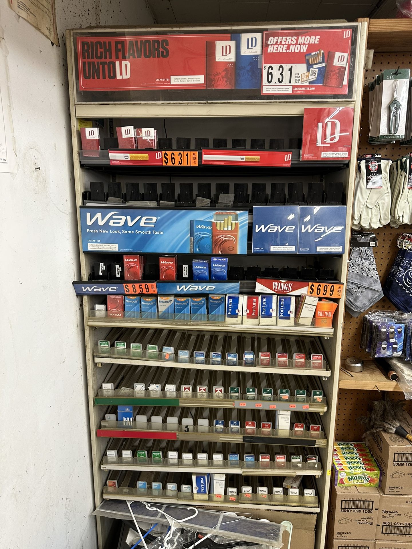 Rack for Cigarettes