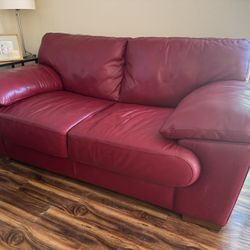 Leather Loveseat