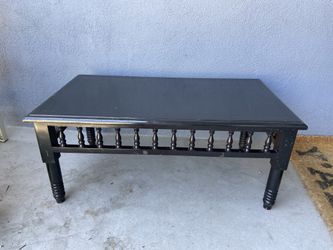 Vintage Turned Wood Coffee Table