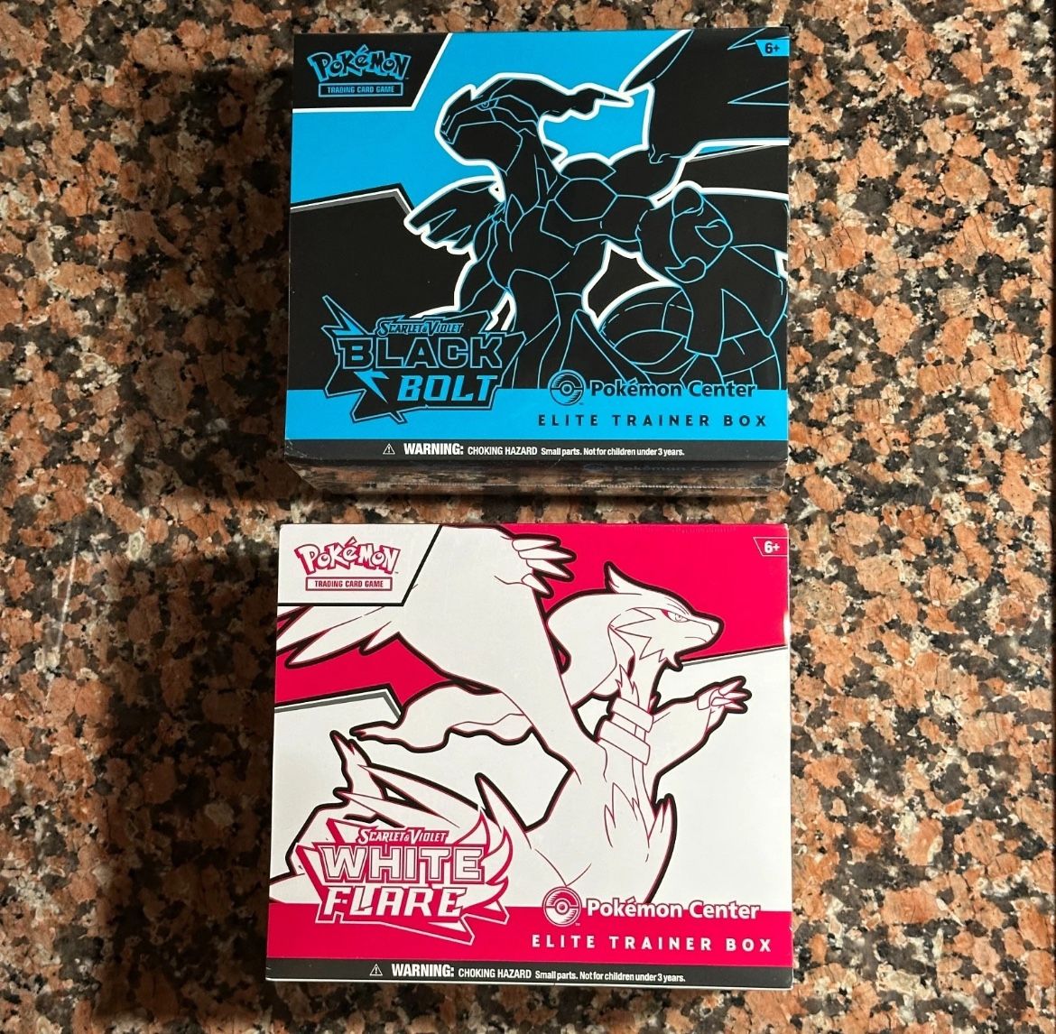 Black Bolt and White Flare Pokemon Center PC ETB Elite Trainer Box SEALED