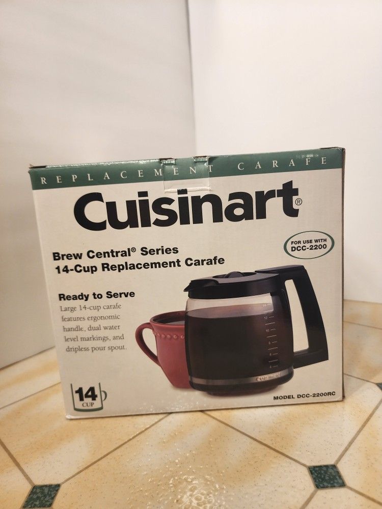 DCC-2200RC Black Carafe Lid Compatible with Cuisinart 14 Cup/12