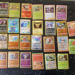 Collection of Pokémon cards everything picture
