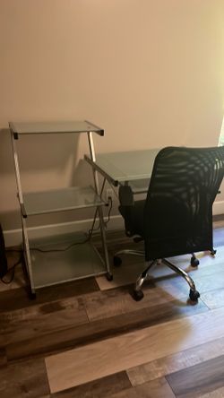 Desk and chair