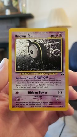 Unown holo neo discovery 2001