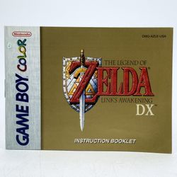 Zelda Links Awakening DX Gameboy Color Instruction Manual Booklet Nintendo GBC