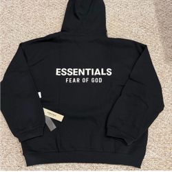 🔥 Fear of God Essentials Hoodie – Black 🔥