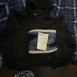 L True religion hoodie and jordan’s 