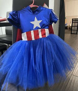 Girls caption America costume!!