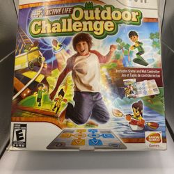 Nintendo Wii Outdoor Challenge Active Life Game & Mat Controller Tested & CLEAN