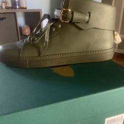 Buscemi 100mm buckle military color brands new in box designer shoe