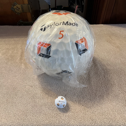 New Super Rare Taylormade TP5 PIX Huge Foam 10” Golf Ball, Ships Today!
