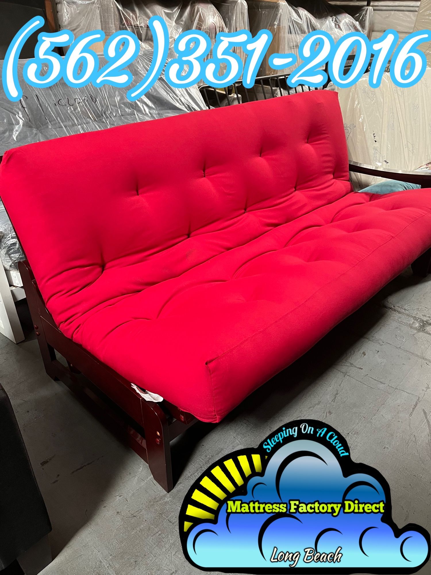 Wooden Futon Couch New Red Sofa Cama