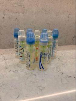 (9) 8oz Dr Brown “Natural Flow Anti-Colic” Bottles