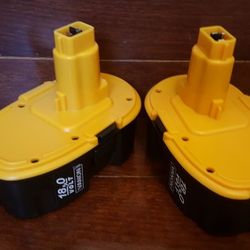 BRAND NEW 2X Vanon Rechargable 18v For Dewalt