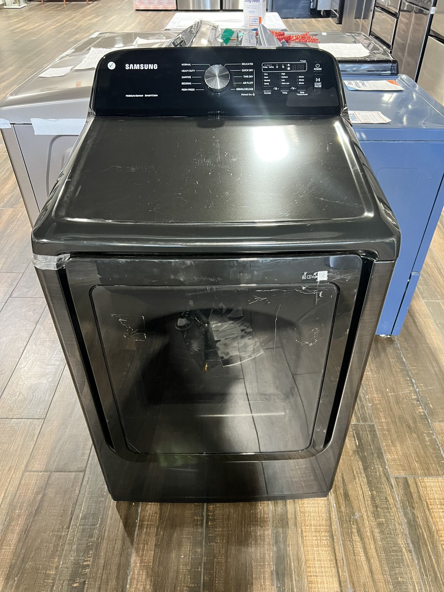 NEW SAMSUNG BLACK STAINLESS ELECTRIC DRYER 