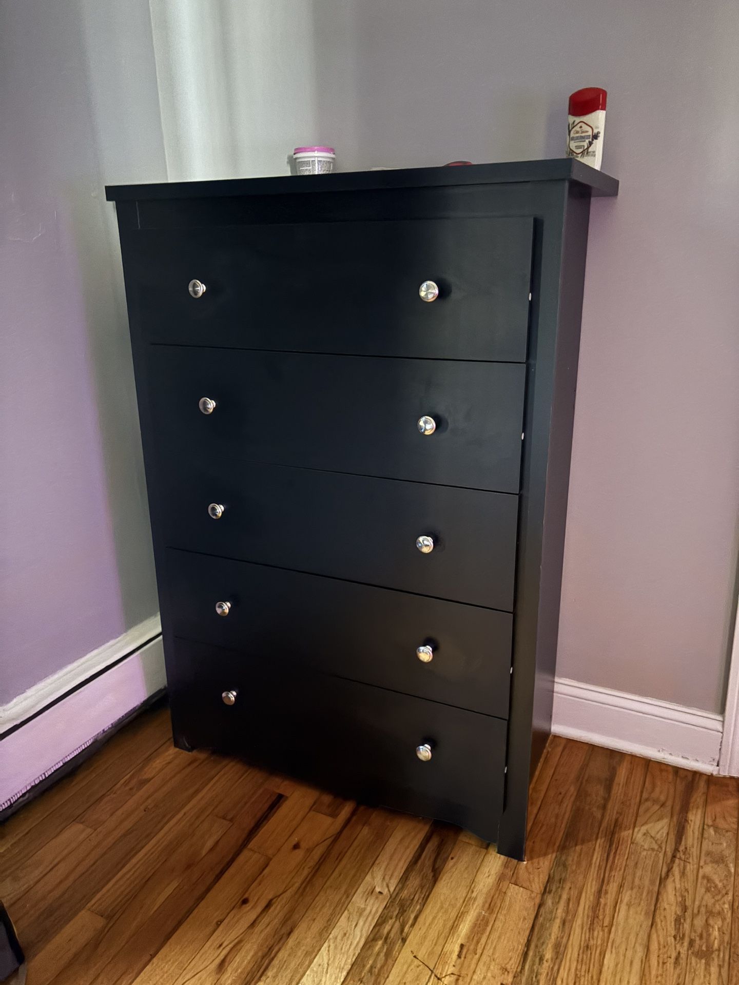 Tall Black Dresser