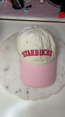 Starbucks, pink hat