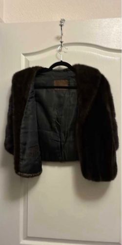 Dark Brown Fur Bolero Jacket
