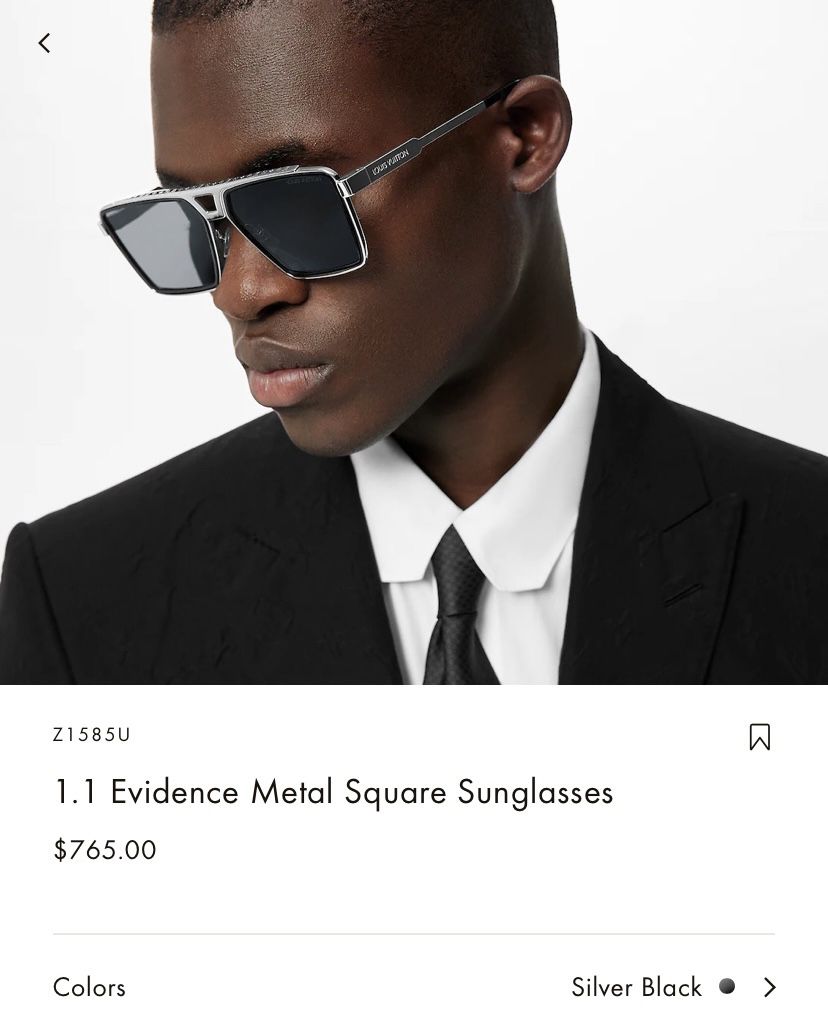 Louis Vuitton 1.1 Evidence Metal Sunglasses