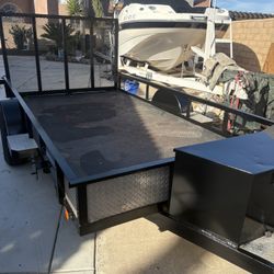 Utility Trailer 12X6.5x1 with NEW Pink and NEW LED Lights