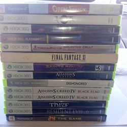 Xbox 360 And Ps2 Sealed Games 