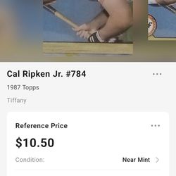 Cal Ripken jr . Good condition