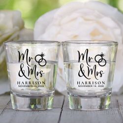 Custom Wedding Shot Glasses 
