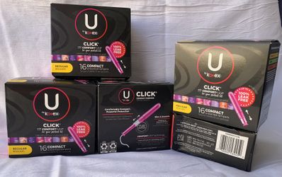 Compact Regular Tampons U by Kotex 16 count