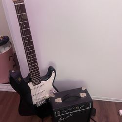 Fender Electric Guitar With Amp 