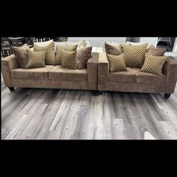 New Sofa + Loveseat  Set 
